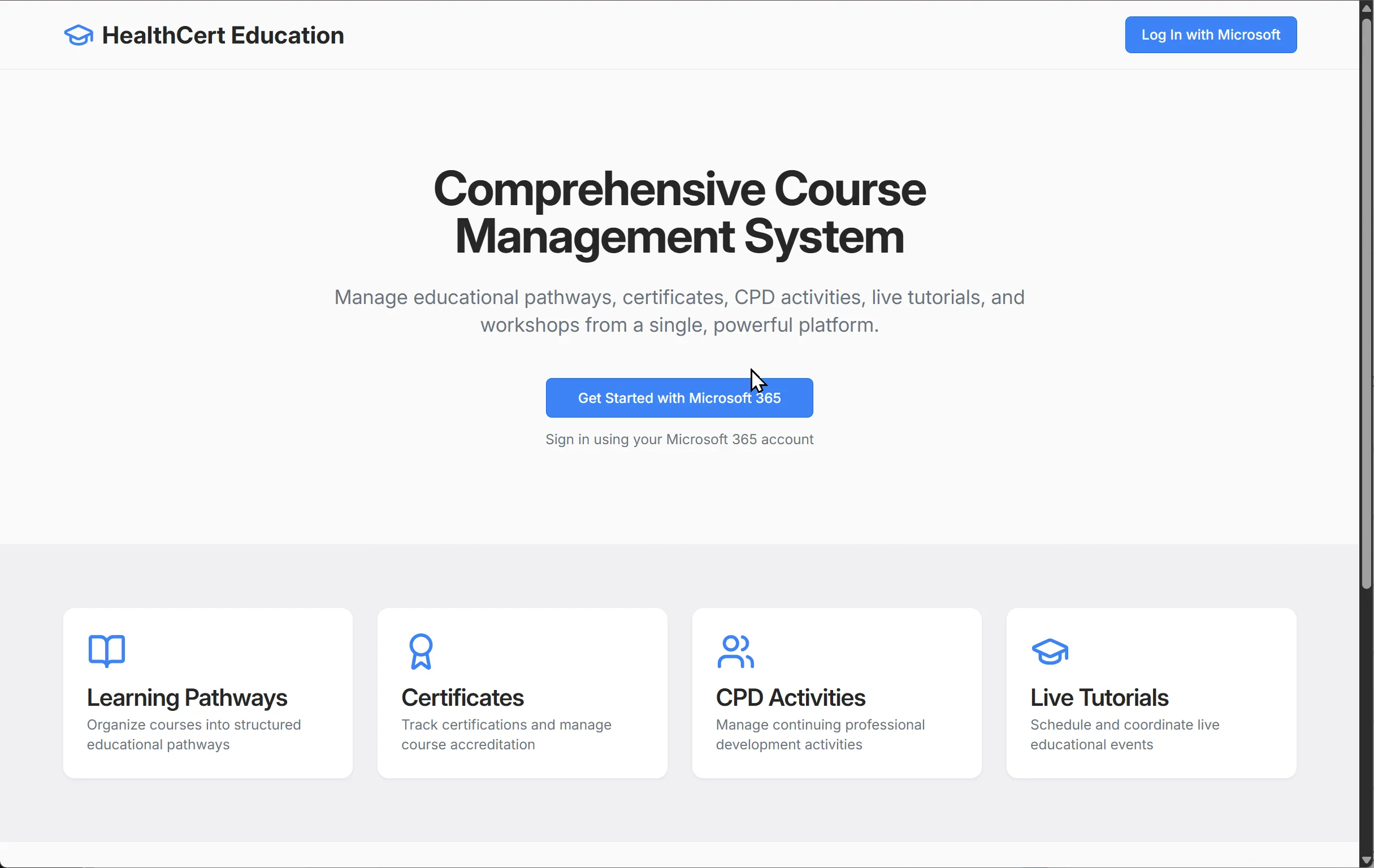 HealthCert Dashboard